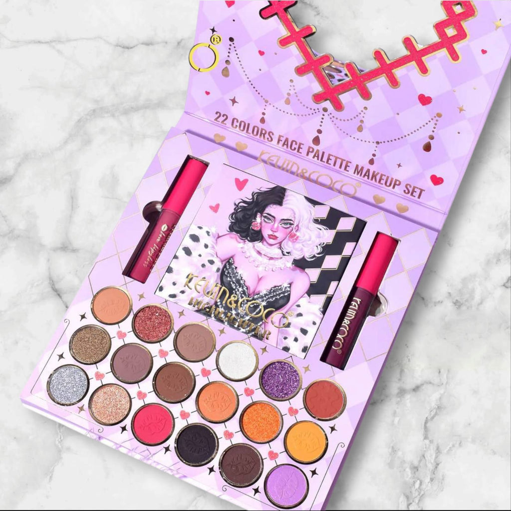 Paleta de Sombras con 22 Tonos K&C