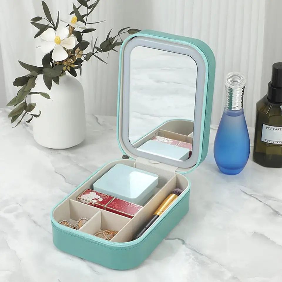 JOYERO ORGANIZADOR DE ACCESORIOS CON LUZ